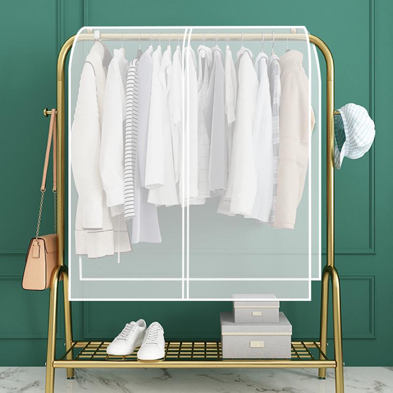 Clothing Dust Cover Set: Hanging Storage Organizer for Coats, Dustproof Bag with Lid.