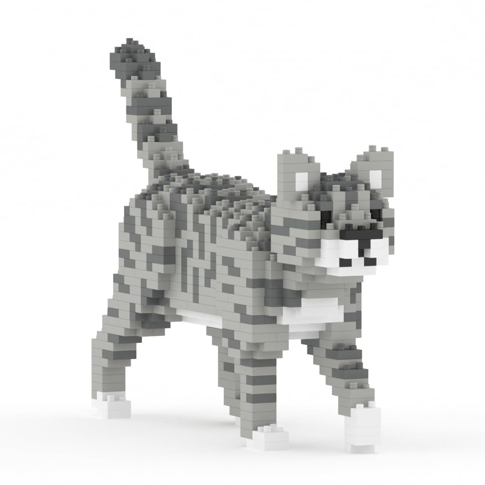 JEKCA Jetca Blocks Gray Tabby Cat (Mini) 01S ST19CM04