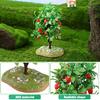 MAGICLULU 2pcs Mini Artificial Apple Trees Realistic Simulation Apple Trees Simulation Fruit Tree Micro Landscape Apple Trees for Landscaping Home