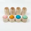 Sewing Needle Cylinder Box Woode Needles Storage Holder Pin Cushion Household Embroidery Craft Sewing Tools