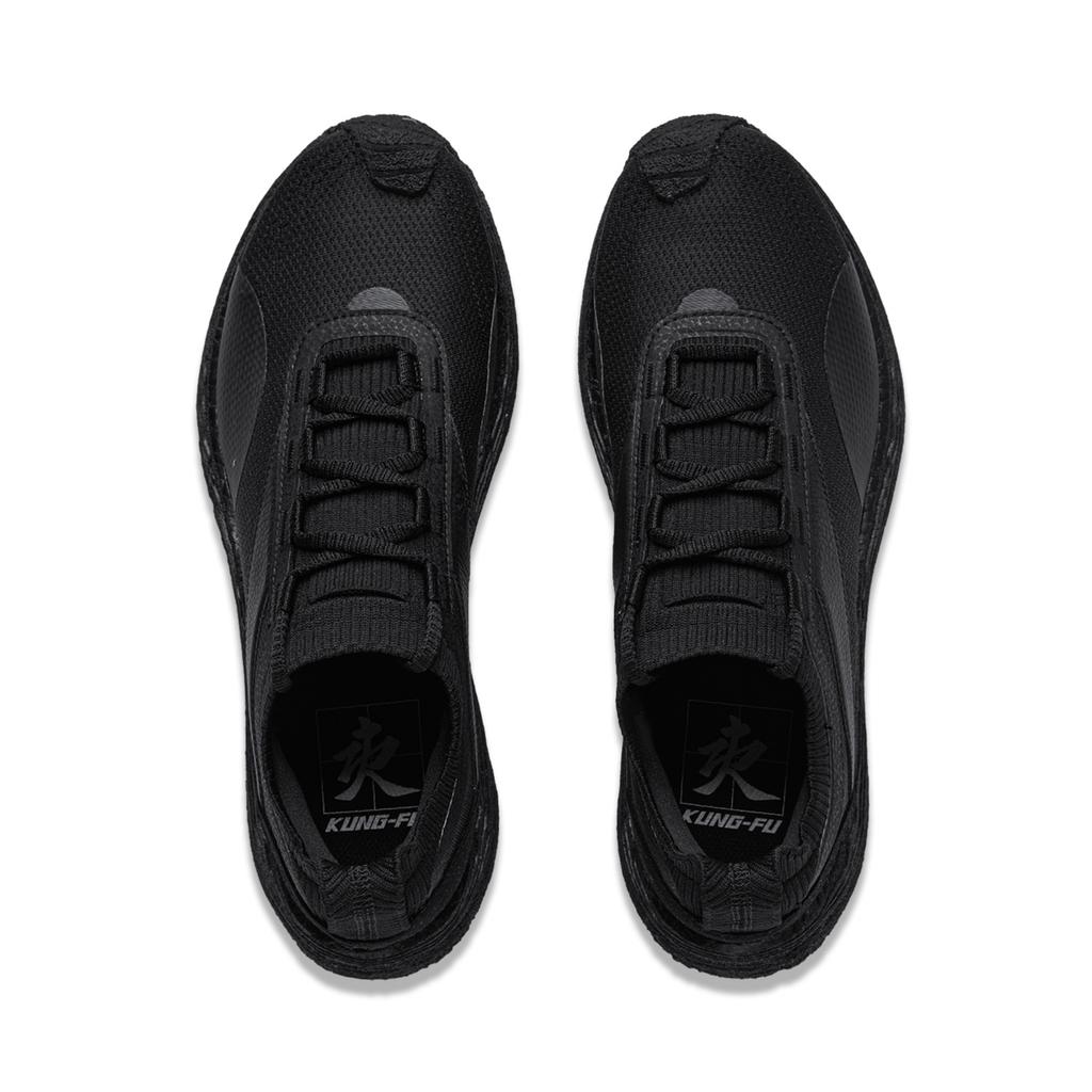New LiNing Li Ning X Jackie Chan Cushioning Wear Resistant Low Top Casual Shoes Unisex Black AZGU021-1