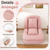 Foldable Sofa Bed for Adults & Pets – 5-Way Adjustable (90 degrees-180 degrees) with 2 Pillows, Lounger for Living Room