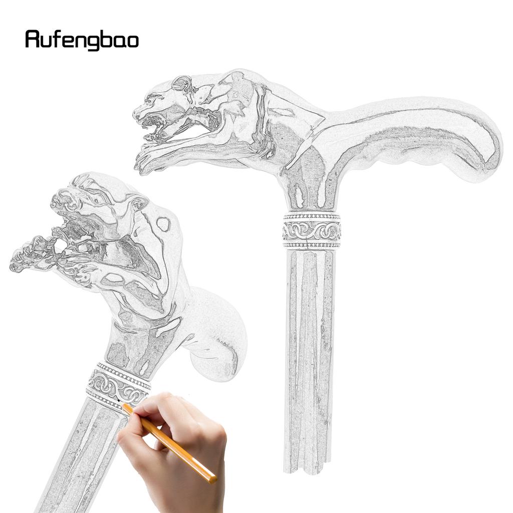 Maro Jump Leopard Băț de modă din lemn Decorativ Vampir Cospaly Party Lemn Baston de plimbare Halloween Mase Baghetă Crosier 93cm