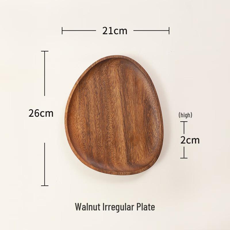 

ZISIZ Wooden Acacia Pebble Serving Tray