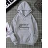 Unisex Heart Letter Print Hoodie Sweatshirt Loose Simple Style Autumn Winter Couple Matching Long Sleeve Printed Hoodie