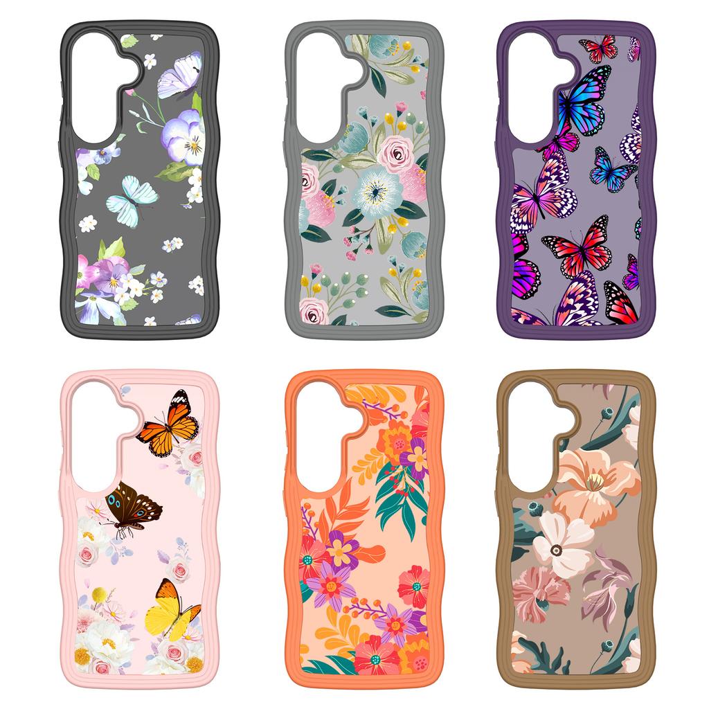Applicable to Samsung S26/25plus mobile phone case matte S24Ultra skin wavy anti-drop s23 protective case