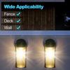 New Waterproof Outdoor LED Solar Wall Lights for Balcony, Garden, Corridor, and Porch Decorative Lighting, Tungsten Hanging Lamp