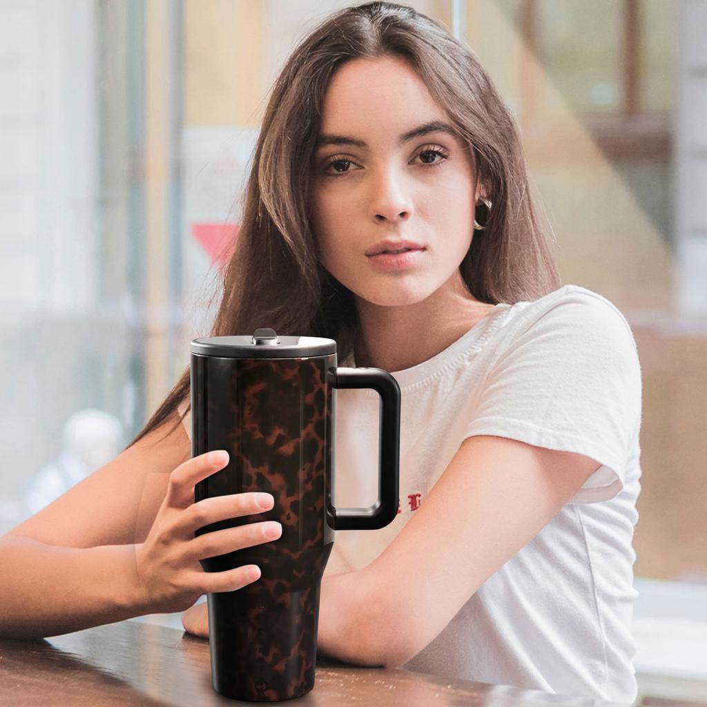 40oz Standard Packaging Portable 304 Stainless Steel Large Capacity Mug High-value Car Mug