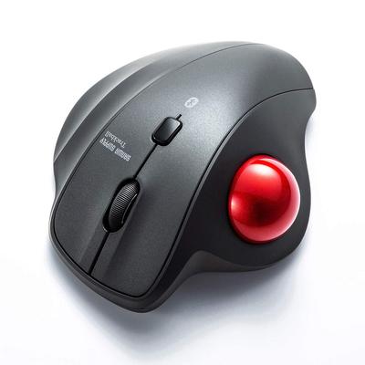 Sanwa Supply Bluetooth Trackball, Quiet, 3-Button, Optical, MA-BTTB130BK