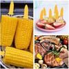 10 Stück Gabel-Maisspieße aus Edelstahl, Maiskolbenhalter, Obstgabeln, Outdoor-Camping-Koch- und Grillwerkzeug