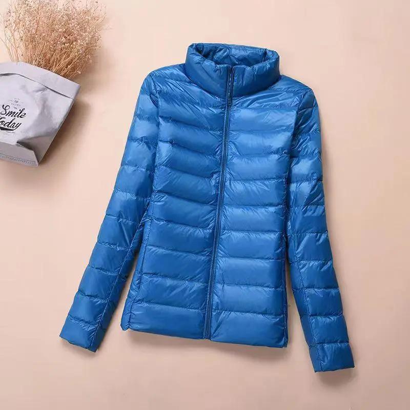 Women Winter Coat Ultra Light White Duck Down Jacket Slim Women Winter Puffer Jacket Portable Windproof Down Coat