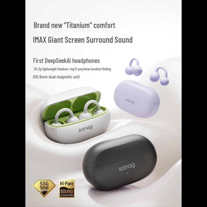 Sanag Open-Ear Clip-On Wireless Sport Headphones