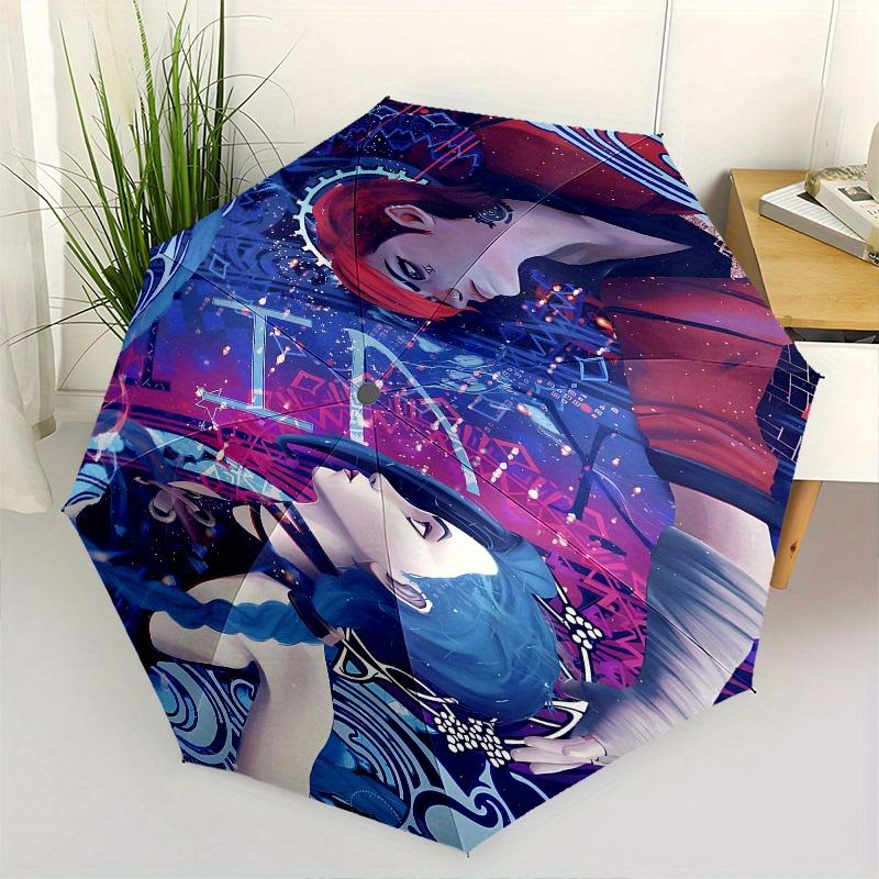 

Jinx Automatic Folding Umbrella 8 Ribs Lightweight Design, Durable Iron Frame, Compact and Portable, Ideal Birthday or Christmas Gift, Bus