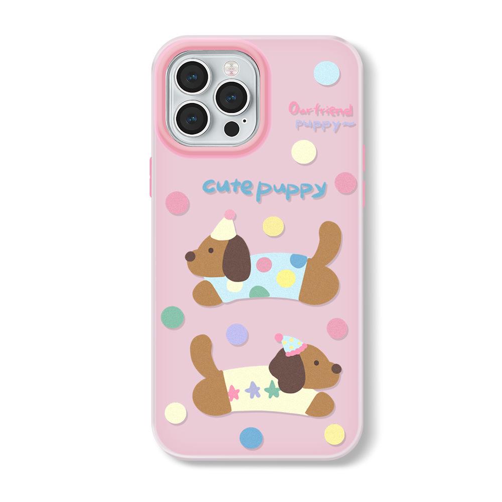 

Чехол для iPhone Zhitai: Совместим с iPhone 11 до 16 Pro Max, Мультяшный дизайн, Желейная кожа 15 Pro