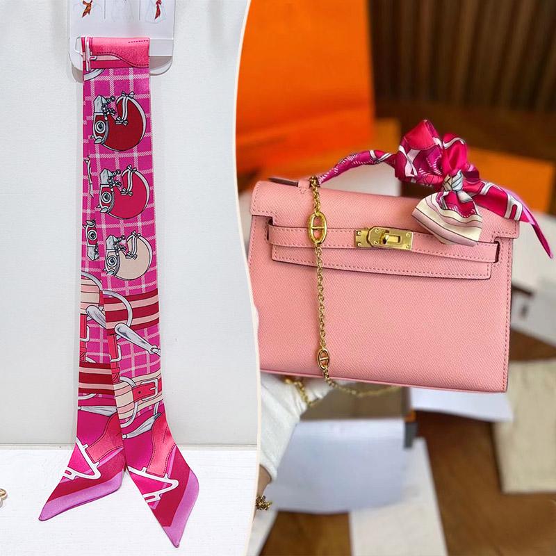 2024 Trendy Silk-Style Scarf Handle Wrap for Bags