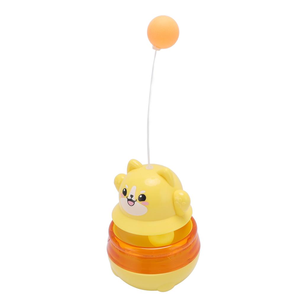 Cat Ball Dispenser Toy Funny Food Feeder Self Entertainment Interactive Cat Toy with Teaser Wand