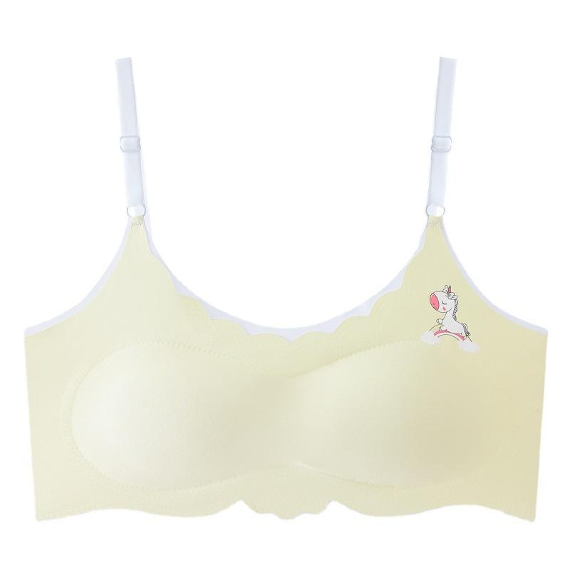 Girls' underwear seamless development period girls' bra junior high school underwear skin-friendly breathable girls' vest-year-old
