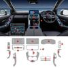 For Toyota Land Cruiser   2024 Interior TPU Protective Film Car Navigation Gear Box Panel Sticker Anti-scratch Styling
