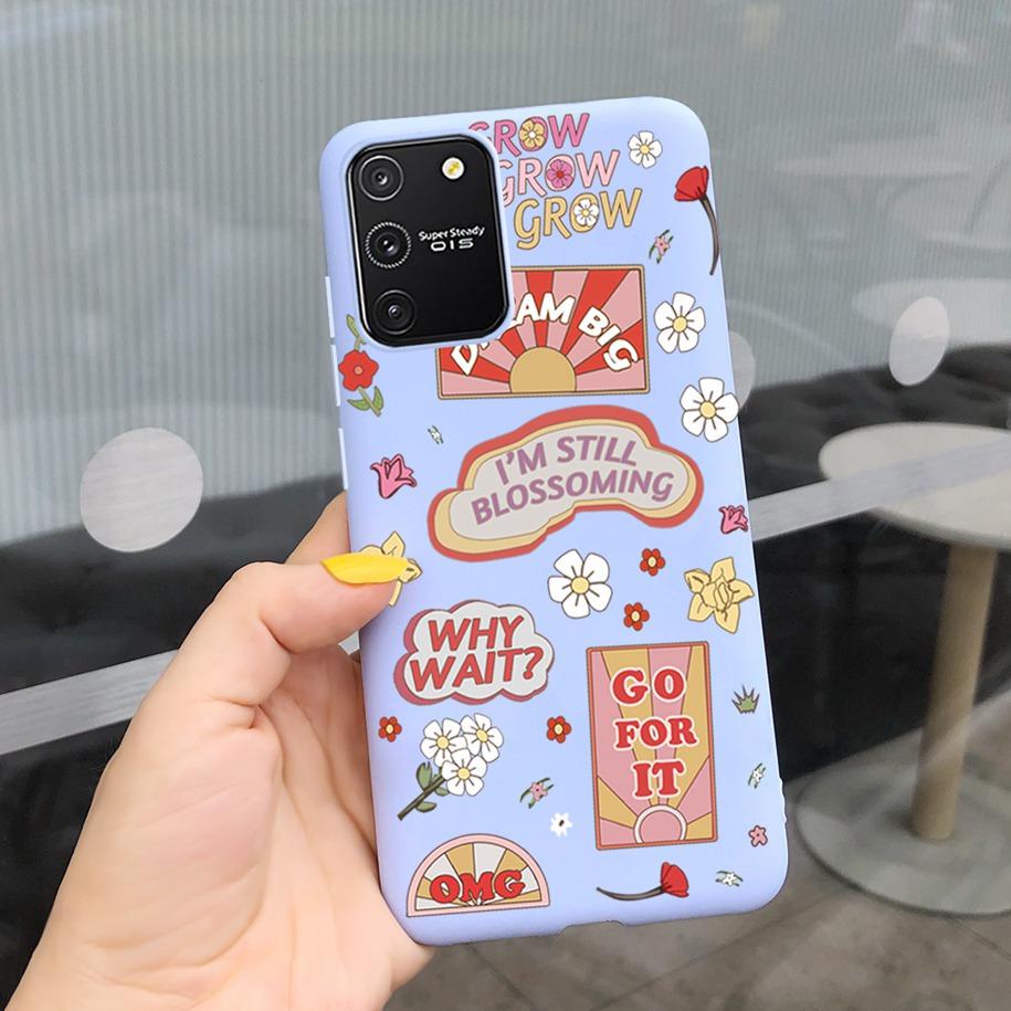For Samsung Galaxy S10 Lite 2020 Case Colorful Flower Silicon Soft Back Cover For Samsung S10 Lite 2020 S5 S10lite SM-G770F Etui