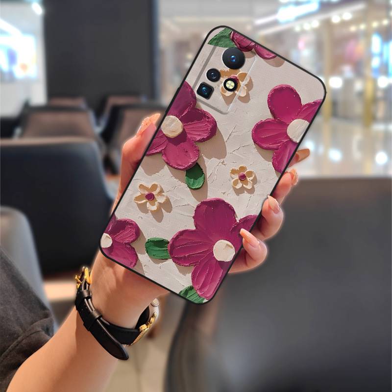 Silicone TPU Phone Case For infinix Zero X/X Pro/X6811/X6811B Animals Fashion Design Cartoon Graffiti Anti-knock Cute
