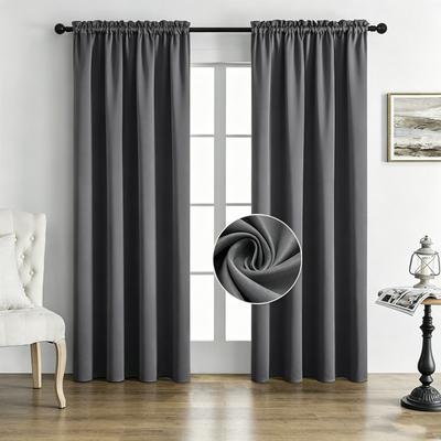 One Panel Solid Color High Precision 70%-90% Blackout Light Filtering Curtain Bedroom, Living Room Decor Home Supplies