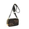 IELGY Ladies Retro Style Letter Wide Shoulder Strap Simple Shoulder Crossbody Bag