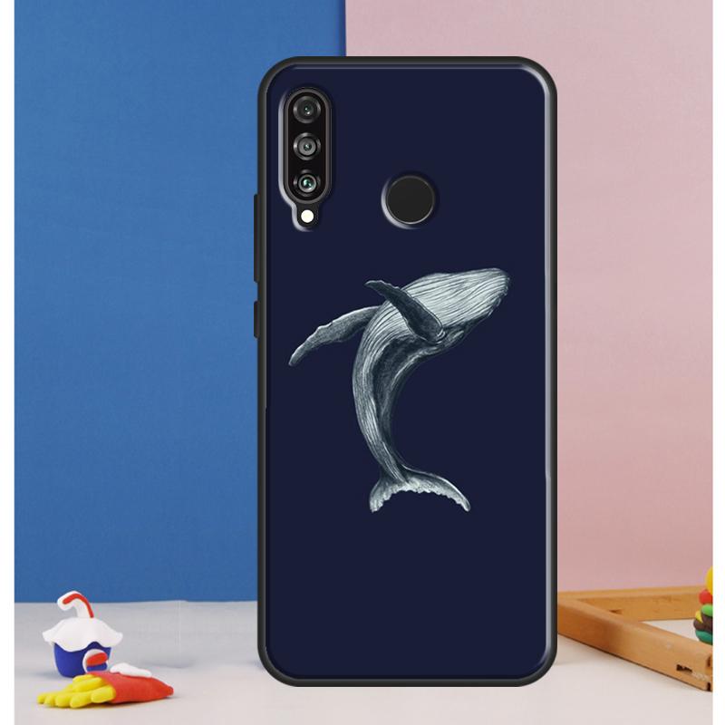 Whale Fish Wave Sea Case For Huawei Nova Y73 Y72 Y70 Y90 Y60 Y61 Y91 12s 12i 11i 8i 9 10 SE P30 P40 Lite P60 Pro