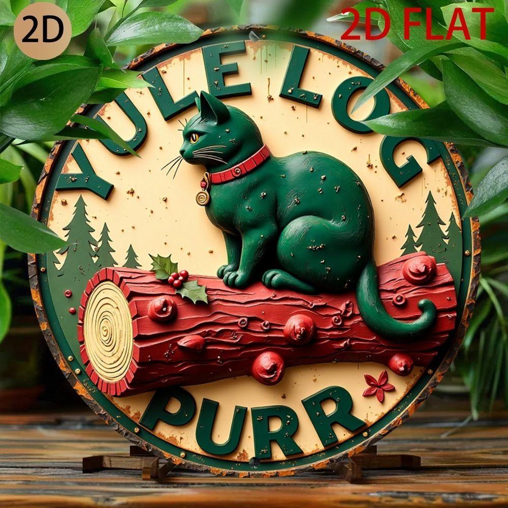 2D Flat Metal Wall Sign Decor