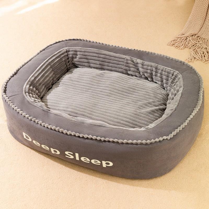 Cross-Border Dog Bed: Cozy Autumn/Winter Nest for Small Dogs & Cats
