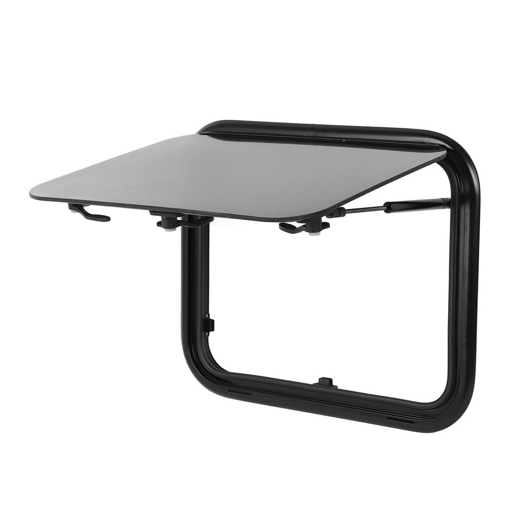 16x20 Inch RV Push Out Window Rounded Corner UV Proof Double Layer Trailer Exit Window with Support Rod Sunshade