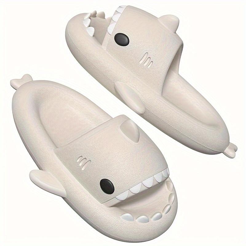 Shark Slippers Summer Indoor And Outdoor Home Bathroom Bathing Thick-soled Wear-resistant Couple Sandals And Slippers
