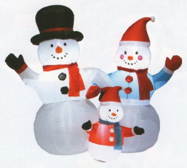 Christmas Air Display M Family Snowman WG-3532