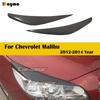 Carbon Fiber Headlight Eyebrows Front Lamp Eyelids Fiber Glass Primer Car Decorative Sticker For Chevrolet 2012 - 2014 Malibu