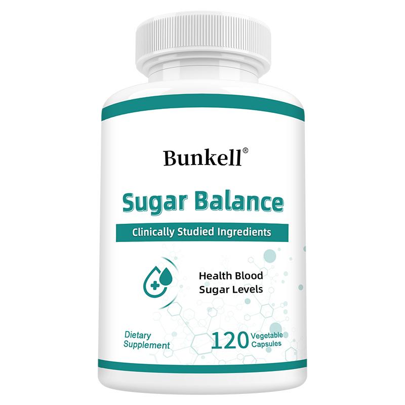 Bunkell Sugar Balance Supplement, with Gymnema, Cinnamon & Berberine, 120 Capsules