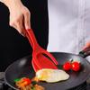 2 In 1 Nylon Grip Flip Tongs Egg Spatula Tongs Steak Spatula Tongs Clamp Pancake Fried Turners Kitchen Accessories