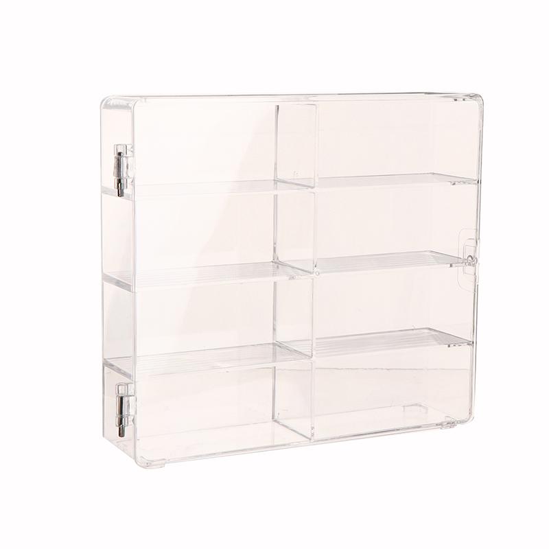 Acrylic Wheels Car Storage Box For Diecast 1/64 Storage Case Dustproof Educational Kid Boys Toys For Children Gift