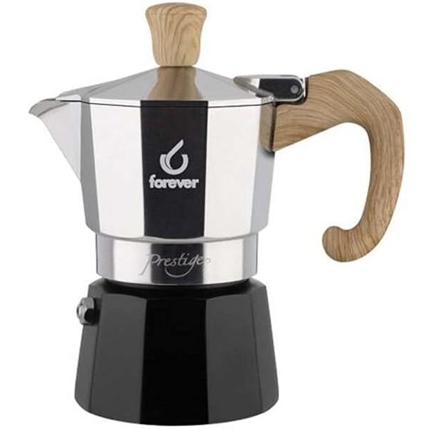 

Кофеварка Forever Miss Moka Prestige Woody на 6 чашек