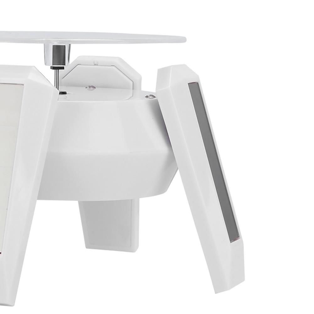 Solar Powered Jewelry Display Stand Blue LED Lights 360 Degree Rotation Solar Powered Turntable Black LED Display Stand