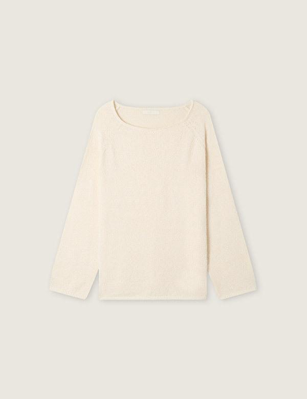 ROEM Linen-Like Loose Fit Knit Rmkag25Nt2