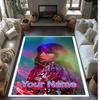 Taylor Swift Crystal Velvet Rug, Custom Name Text Personalized Non‑Slip Floor Mat for Home Decor Gift