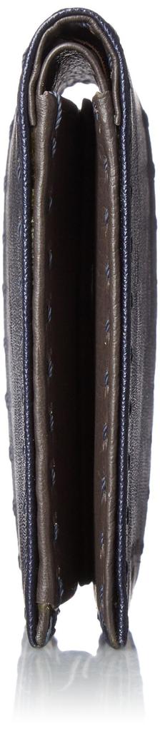 Katharine Hamnett London BOND Wallet In Japanese Metallic Camouflage Leather, Navy