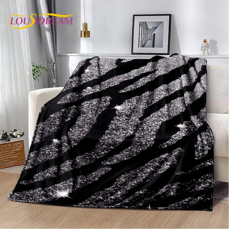 3D Colorful Zebra Pattern Soft Plush Blanket,Flannel Blanket Throw Blanket for Living Room Bedroom Bed Sofa Picnic Office Cover