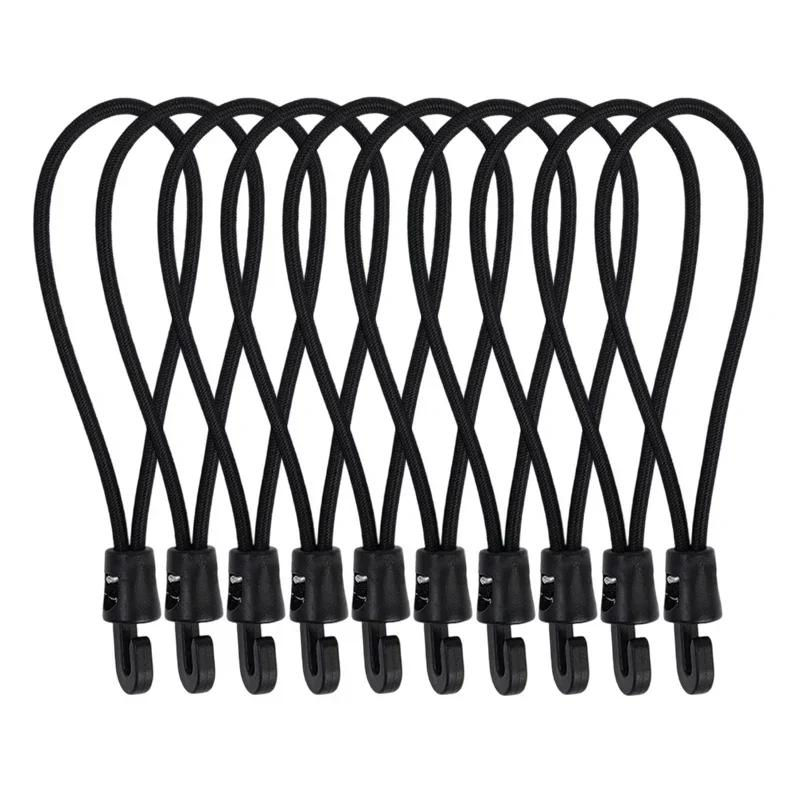 10PCS 10/15/25cm Elastic Bungee Cord Set Tied Rope High Elasticity Luggage Straps Rope For Bikes Tie Downs Camping & Cars Cord T