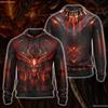 Autumn/Winter Men's 3D Print Zipper Hoodie - European/American Style Sports Casual.