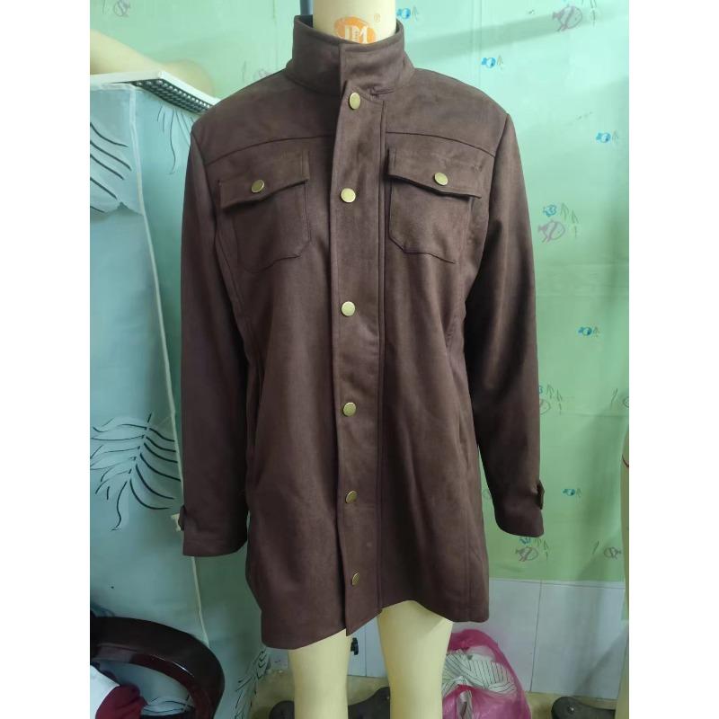 Women's Winter Button-Down Mid-Length Jacket Long Sleeve Turn-Up Cuffs Streetwear Office Daily Slim Fit Jacket