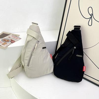 Neue vielseitige Mode Brusttasche Damen Freizeit Outdoor Sport Umhängetasche Nylongewebe Leicht Tragbar Schultertasche