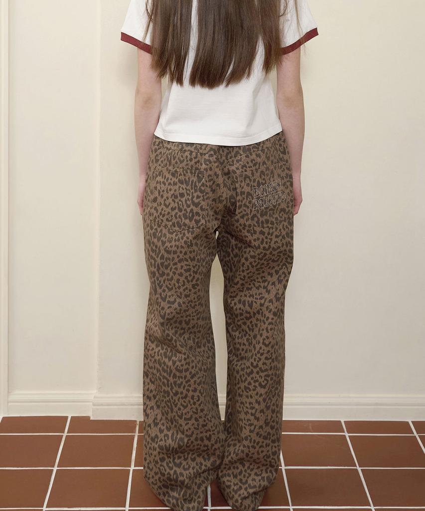 BONATSPALETTE Bp Leopard Wide Pants_Beige
