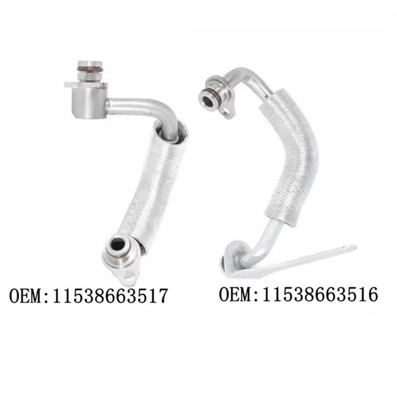 Left/Right Cooling Pipe 11538663516 11538663517 for F07 F10 F15 Radiator Coolant Water Hose Oil Return Line