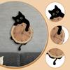 Cat Wall Clock Quiet Modern Home Decor Cute Creative Stylish Decorative with Swinging Tail for Office Indoor Dining Room