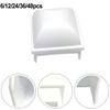 White PP Pool Fence Post Covers Fits 1 5 Inch Square Hollow Posts for Enhanced Safety Around Above Ground Pools
